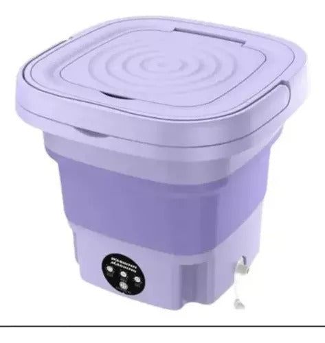 Mini Maquina De Lavar Roupa Portátil Dobrável Centrifuga 11l